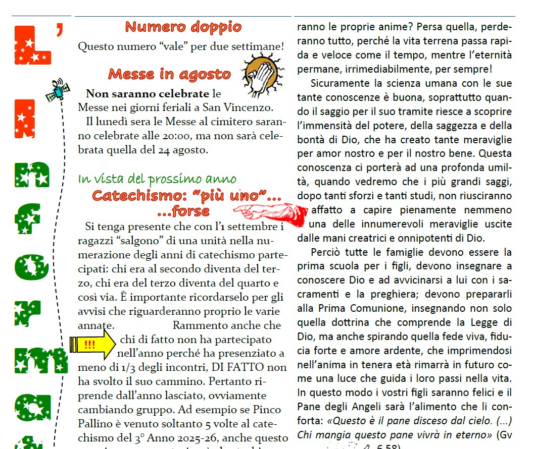 L’Informatore del 16 e 23 agosto 2026